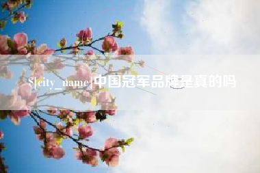 商水中国冠军品牌是真的吗