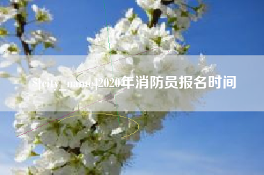商水2020年消防员报名时间