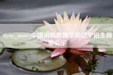 商水中国消防救援学院辽宁招生简章公示
