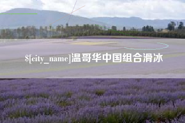 商水温哥华中国组合滑冰