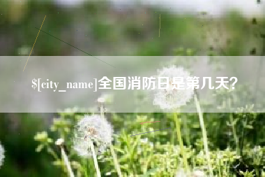 商水全国消防日是第几天？