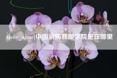 商水中国消防救援学院是在哪里