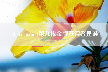 商水第九枚金牌获得者是谁