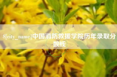 商水中国消防救援学院历年录取分数线