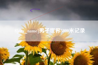 商水男子世界5000米记录