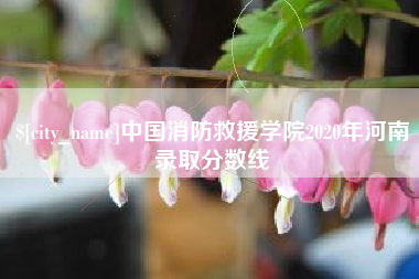 商水中国消防救援学院2020年河南录取分数线