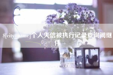 商水个人失信被执行记录查询阚继伟
