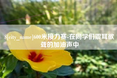 商水600米接力赛-在同学们震耳欲聋的加油声中