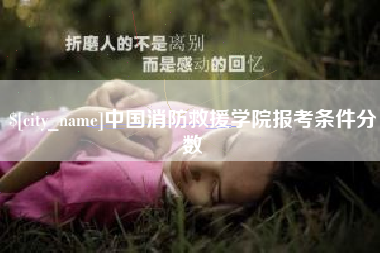 商水中国消防救援学院报考条件分数