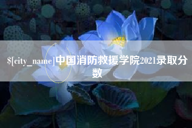 商水中国消防救援学院2021录取分数