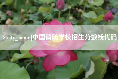 商水中国消防学校招生分数线代码