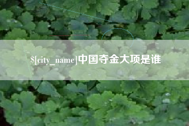 商水中国夺金大项是谁