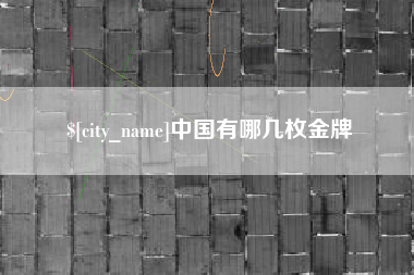 商水中国有哪几枚金牌