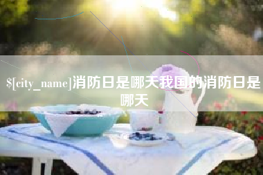 商水消防日是哪天我国的消防日是哪天