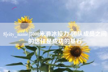 商水5000米滑冰接力-团队成员之间的信任是成功的基石