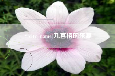 商水九宫格的来源