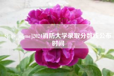 商水2024消防大学录取分数线公布时间