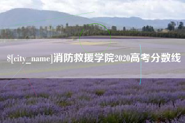 商水消防救援学院2020高考分数线