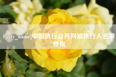 商水中国执行公开网被执行人名单查询