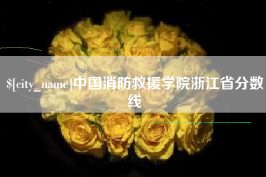 商水中国消防救援学院浙江省分数线