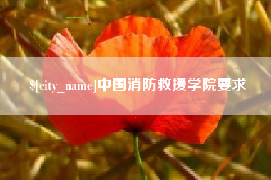 商水中国消防救援学院要求