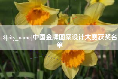 商水中国金牌图案设计大赛获奖名单