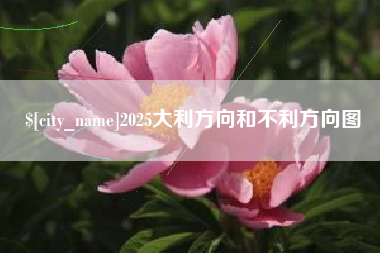 商水2025大利方向和不利方向图