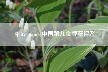 商水中国第九金牌获得者