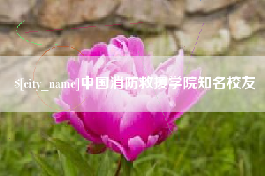 商水中国消防救援学院知名校友