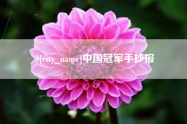商水中国冠军手抄报