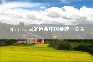 商水冬运会中国金牌一览表