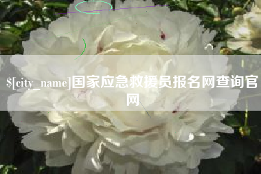 商水国家应急救援员报名网查询官网