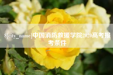商水中国消防救援学院2020高考报考条件