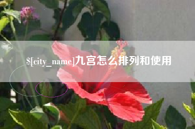 商水九宫怎么排列和使用