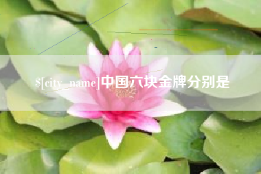 商水中国六块金牌分别是