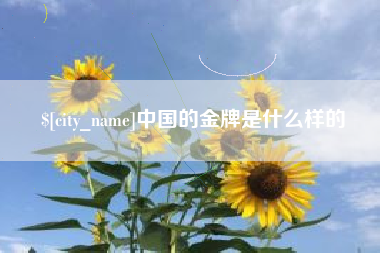 商水中国的金牌是什么样的