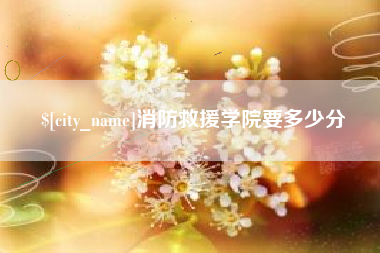 商水消防救援学院要多少分